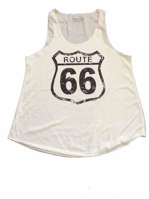 Route 66 logo 2 beige